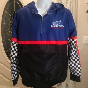 RARE Honda Half Zip Racing Jacket Sz M Forever 21